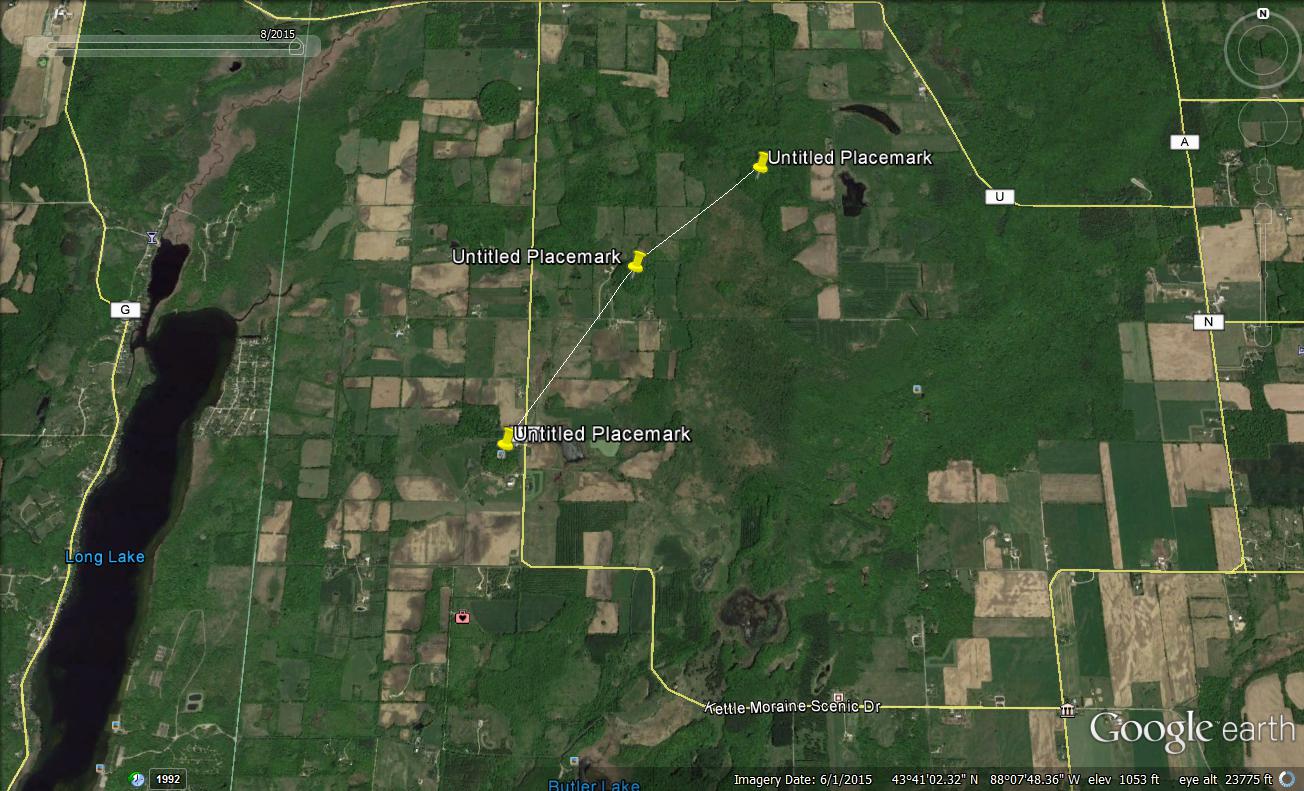 Wisconsin Pyramids Overhead Google Earth Image